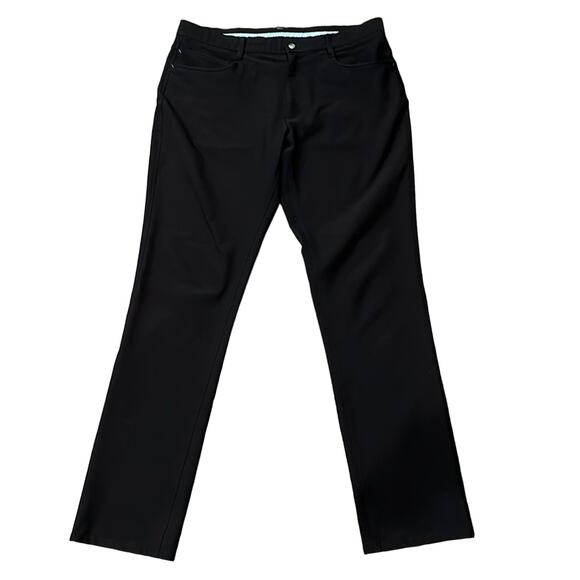 FootJoy Men's 5-Pocket Performance Golf Pants Black Size 36x34 - Picture 3 of 12